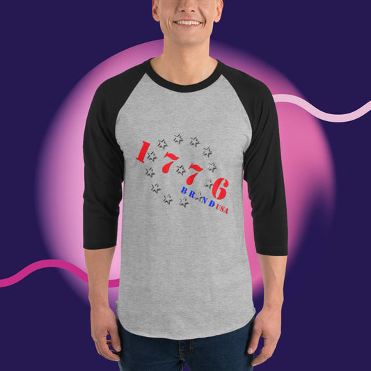 3/4 sleeve raglan shirt